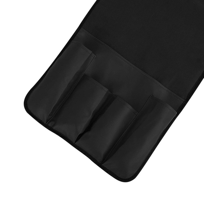 IPENNY No-slip Leather Sofa Couch Remote Control Holder Chair Armrest Caddy Pocket Organizer Storage Bag for Cellphone Tablet Notepad Book Magazines DVD Eyewears Drinker Snacks Holder Pouch - Image 4